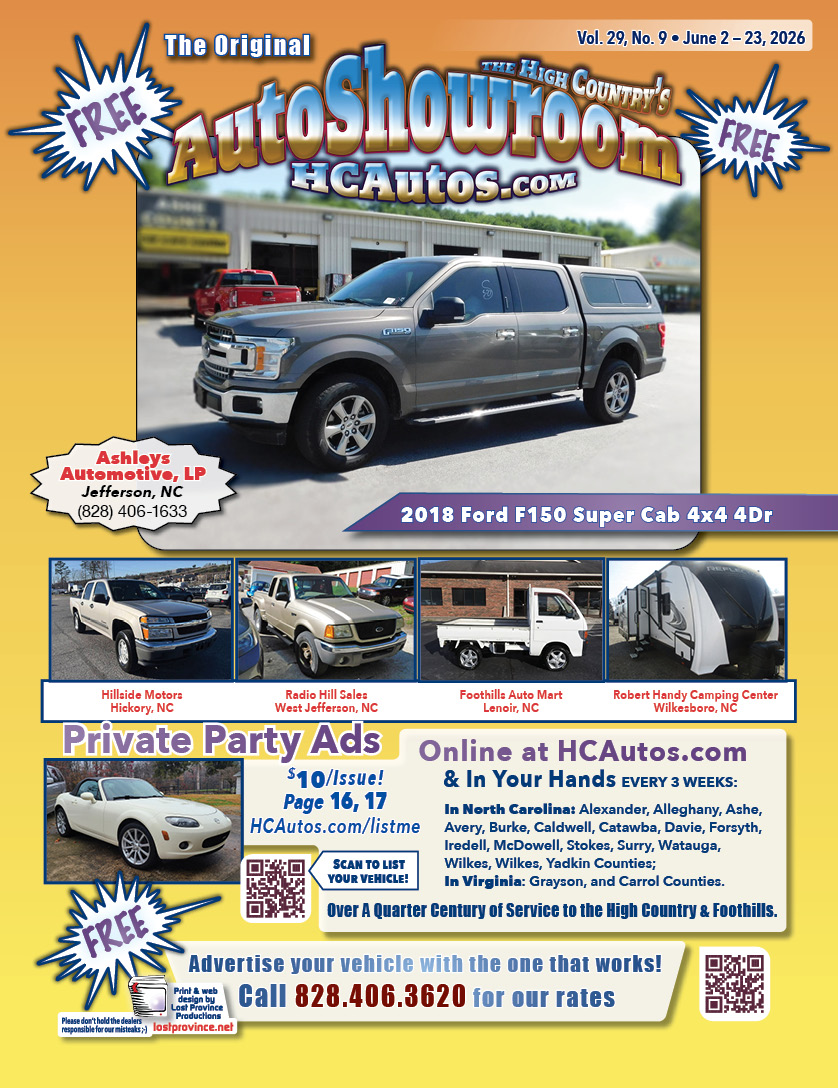 HCAutos used cars, used trucks, used motorcycles in Northwestern North Carolina, Eastern Tennessee and Southwestern Virginia.